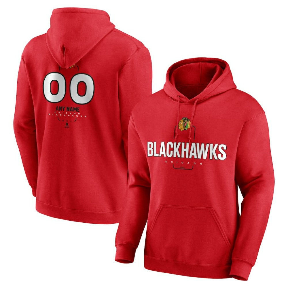 Chicago Blackhawks Personalized Name & Number Midfielder Pullover Hoodie -  NHL Hoodies