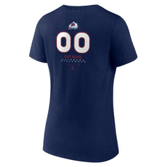 Colorado Avalanche Women's Personalized Name & Number Midfielder V-Neck T-Shirt -  NHL T-shirts
