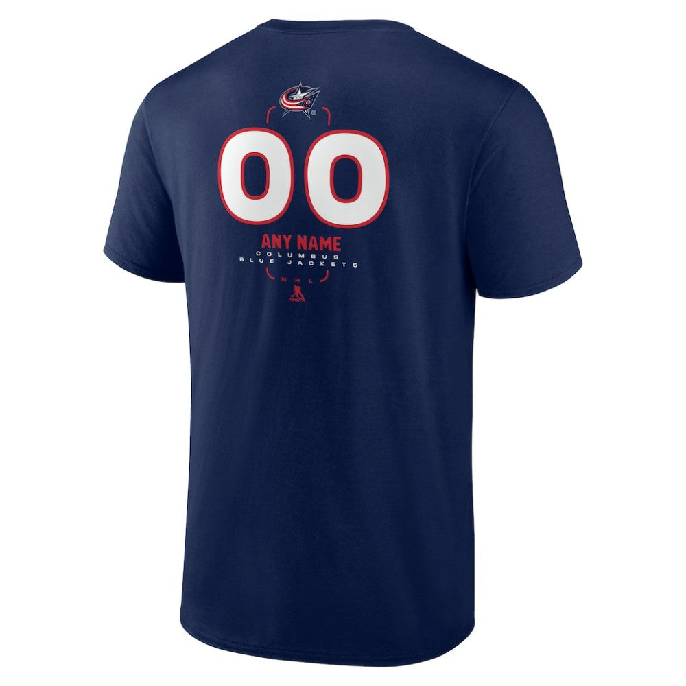 Columbus Blue Jackets Personalized Name & Number Midfielder T-Shirt -  NHL T-shirts