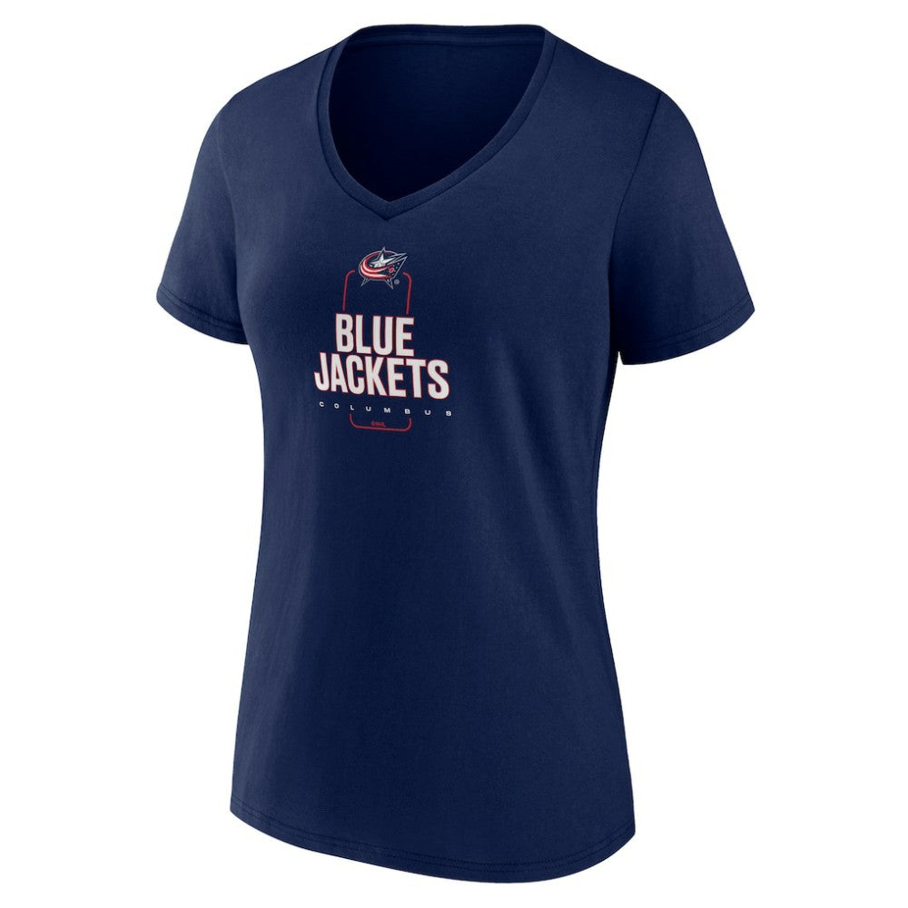 Columbus Blue Jackets Women's Personalized Name & Number Midfielder V-Neck T-Shirt -  NHL T-shirts