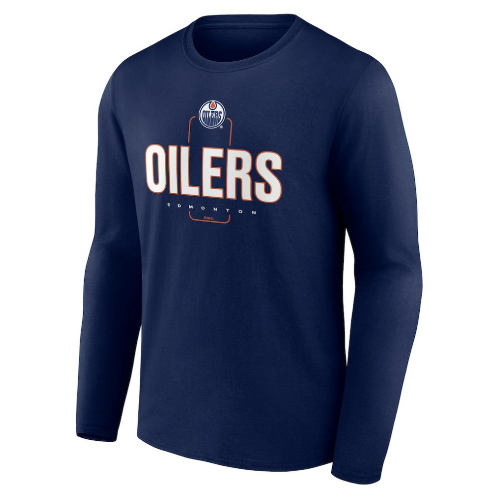 Edmonton Oilers Personalized Name & Number Midfielder Long Sleeve T-Shirt -  NHL T-shirts
