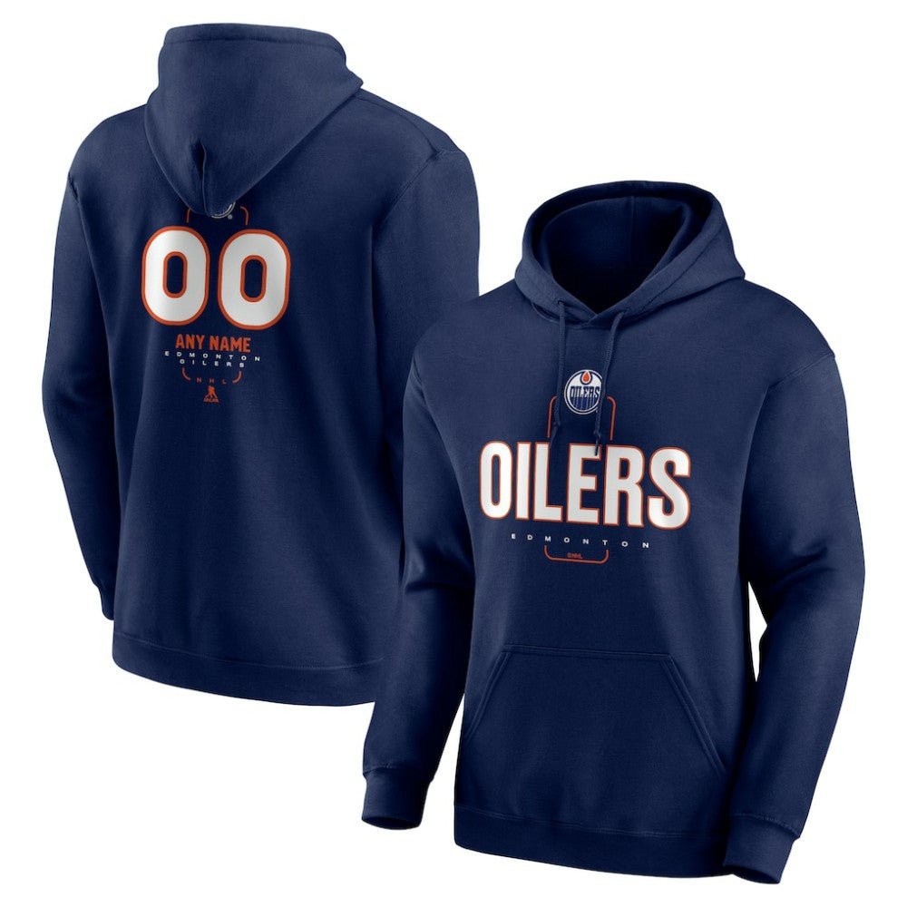 Edmonton Oilers Personalized Name & Number Midfielder Pullover Hoodie -  NHL Hoodies