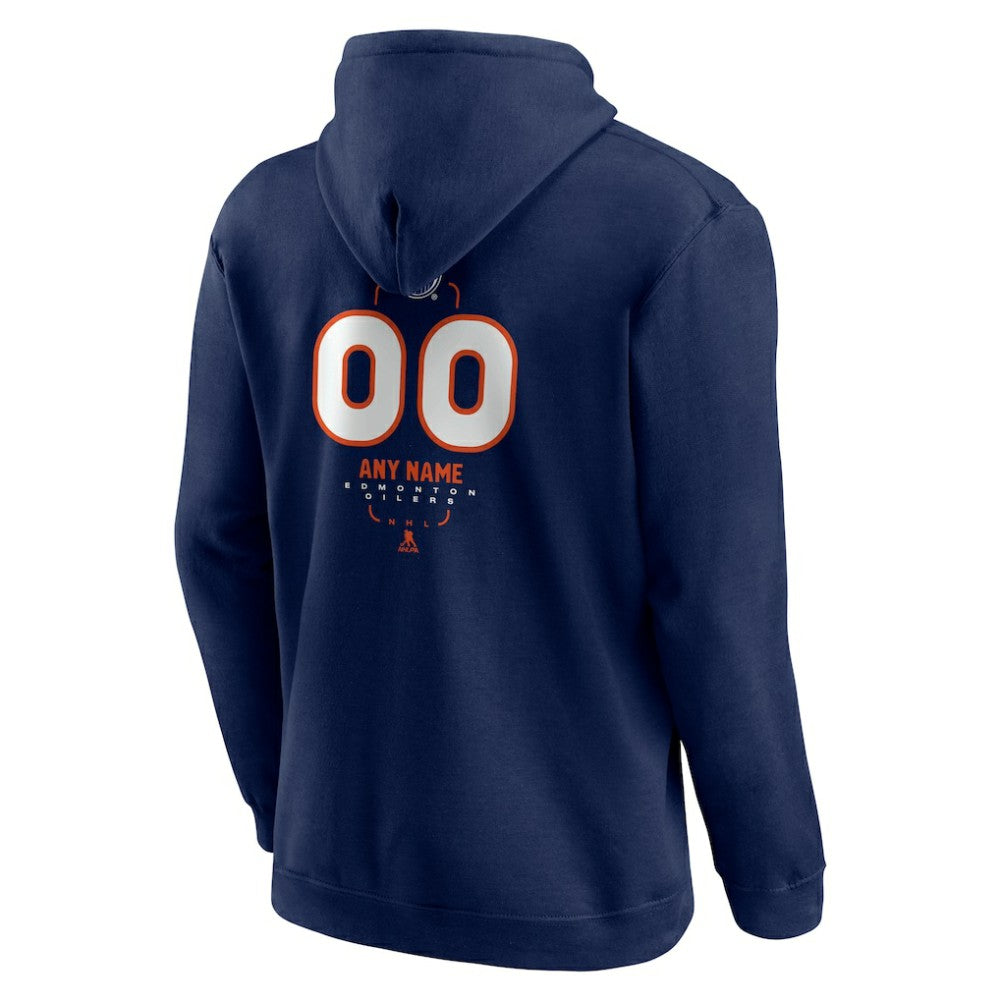 Edmonton Oilers Personalized Name & Number Midfielder Pullover Hoodie -  NHL Hoodies
