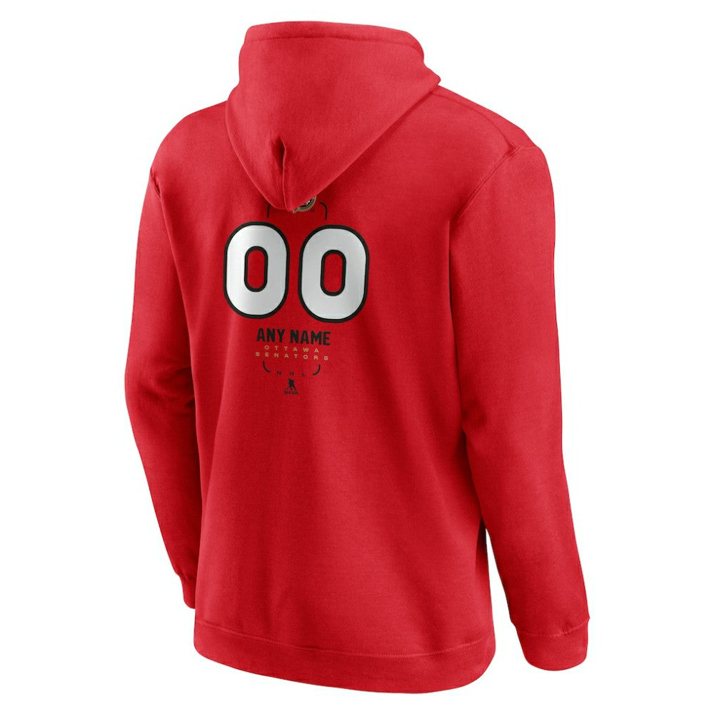 Ottawa Senators Personalized Name & Number Midfielder Pullover Hoodie -  NHL Hoodies