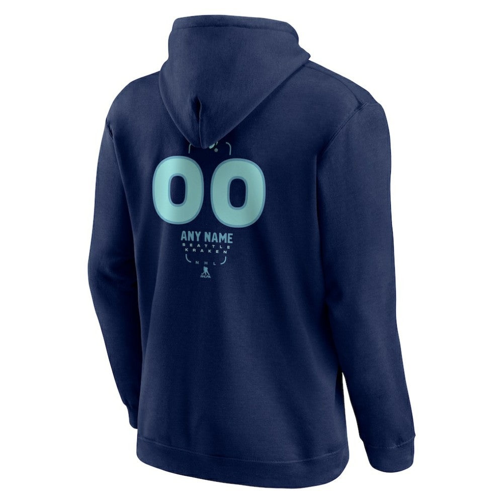 Seattle Kraken Personalized Name & Number Midfielder Pullover Hoodie -  NHL Hoodies