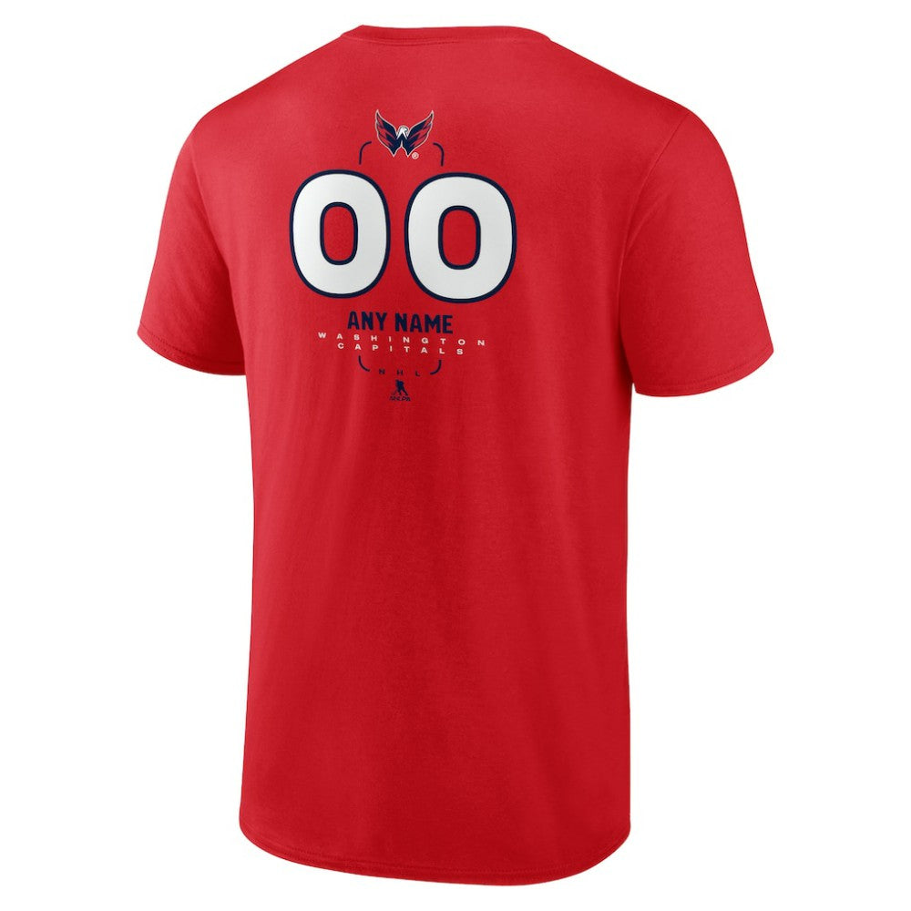 Washington Capitals Personalized Name & Number Midfielder T-Shirt -  NHL T-shirts