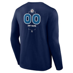 Winnipeg Jets Personalized Name & Number Midfielder Long Sleeve T-Shirt -  NHL T-shirts