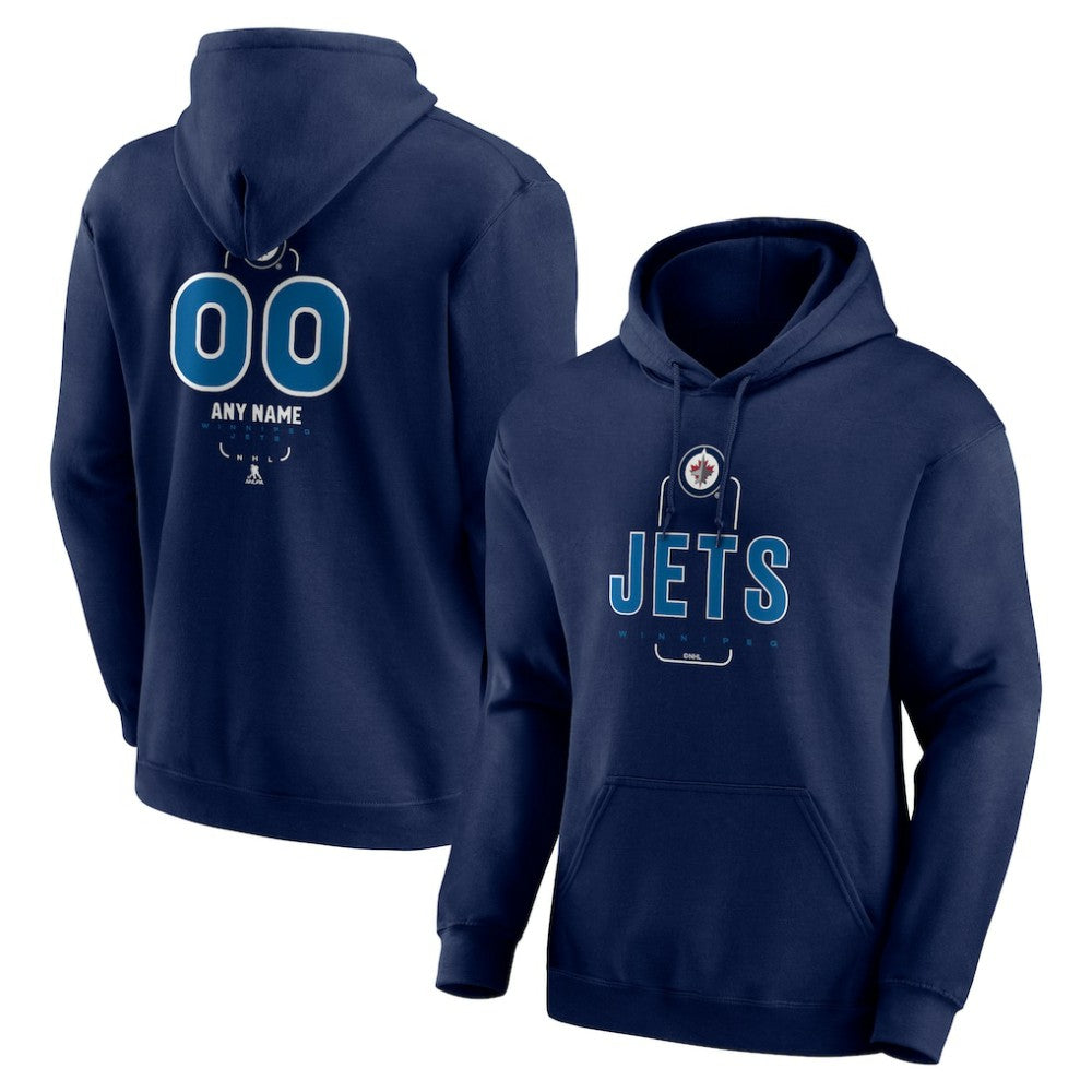 Winnipeg Jets Personalized Name & Number Midfielder Pullover Hoodie -  NHL Hoodies