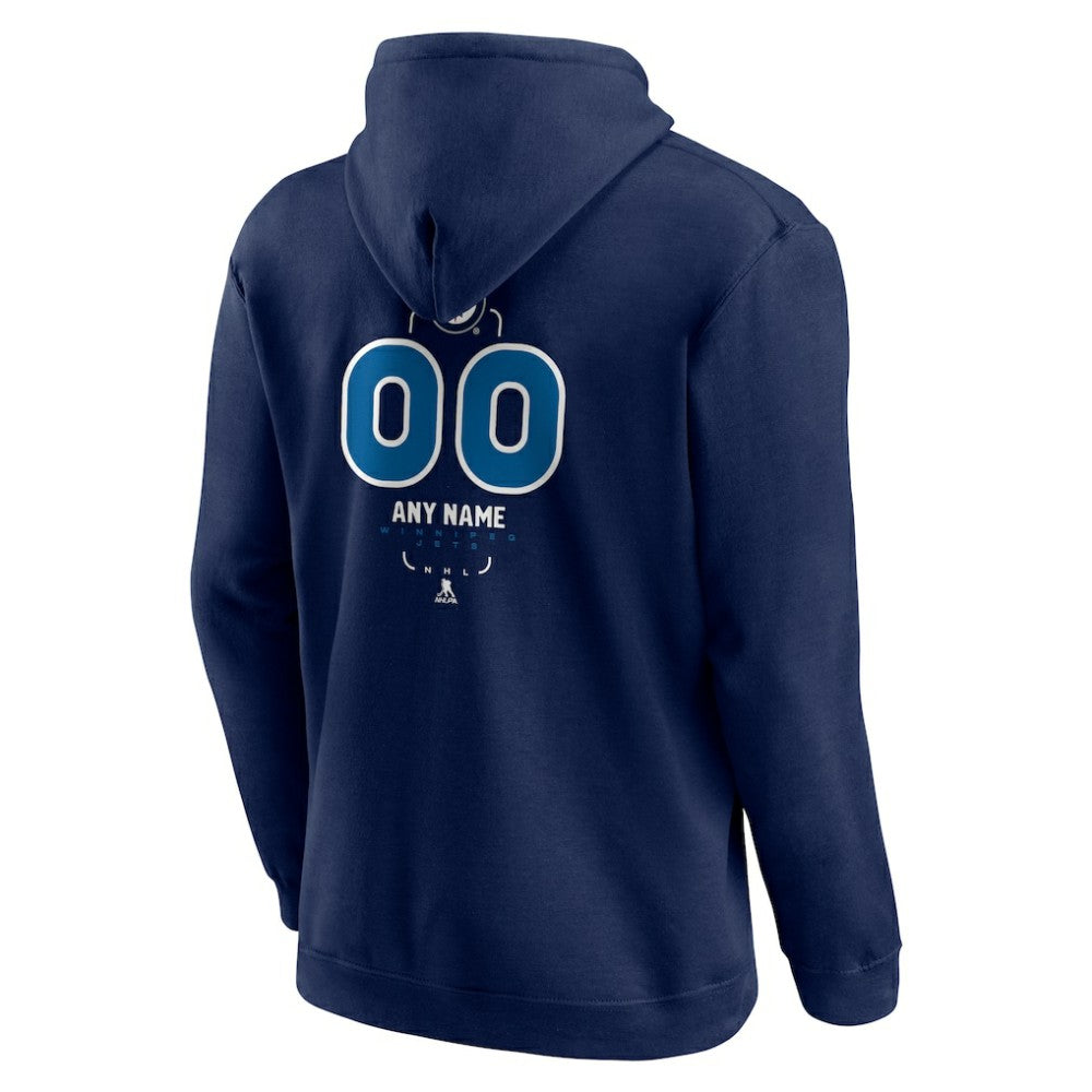 Winnipeg Jets Personalized Name & Number Midfielder Pullover Hoodie -  NHL Hoodies