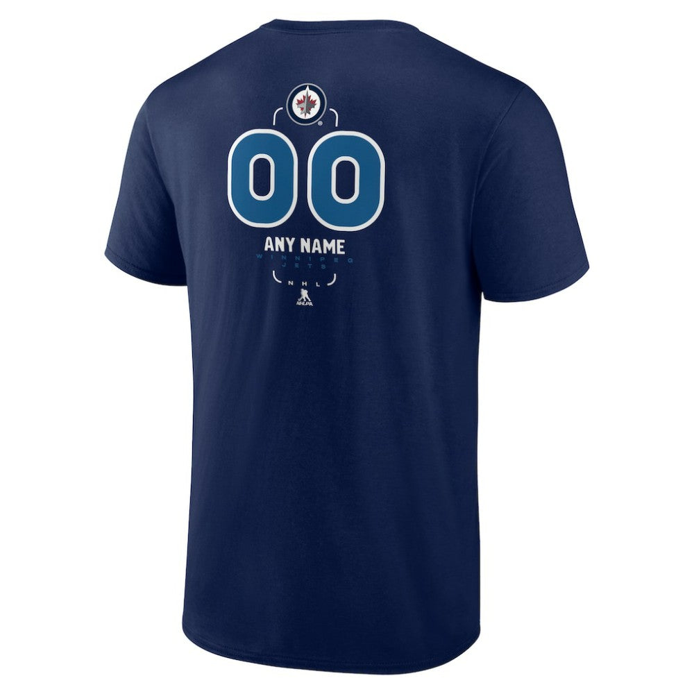 Winnipeg Jets Personalized Name & Number Midfielder T-Shirt -  NHL T-shirts