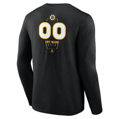 Boston Bruins Personalized Name & Number Midfielder Long Sleeve T-Shirt -  NHL T-shirts