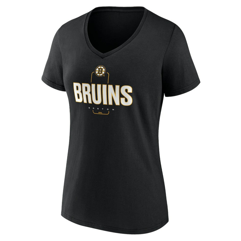 Boston Bruins Women's Personalized Name & Number Midfielder V-Neck T-Shirt -  NHL T-shirts