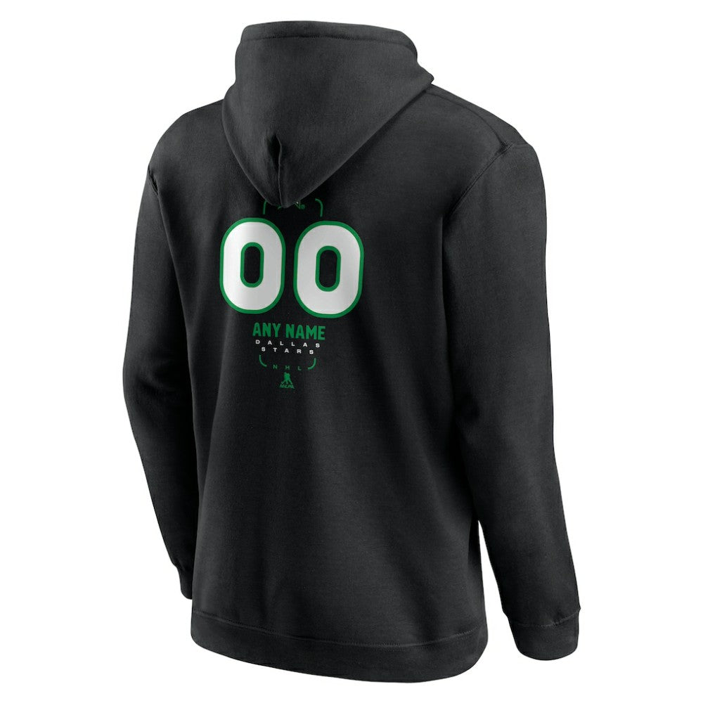 Dallas Stars Personalized Name & Number Midfielder Pullover Hoodie -  NHL Hoodies