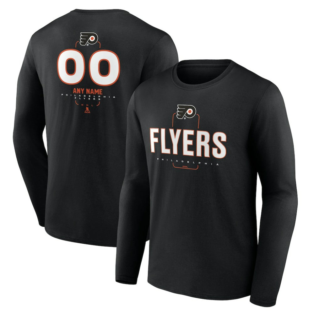 Philadelphia Flyers Personalized Name & Number Midfielder Long Sleeve T-Shirt -  NHL T-shirts