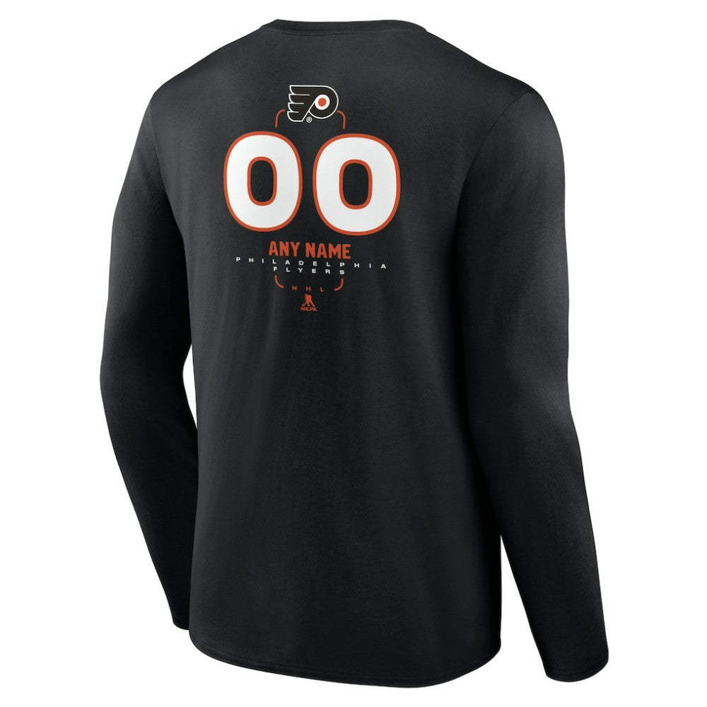 Philadelphia Flyers Personalized Name & Number Midfielder Long Sleeve T-Shirt -  NHL T-shirts