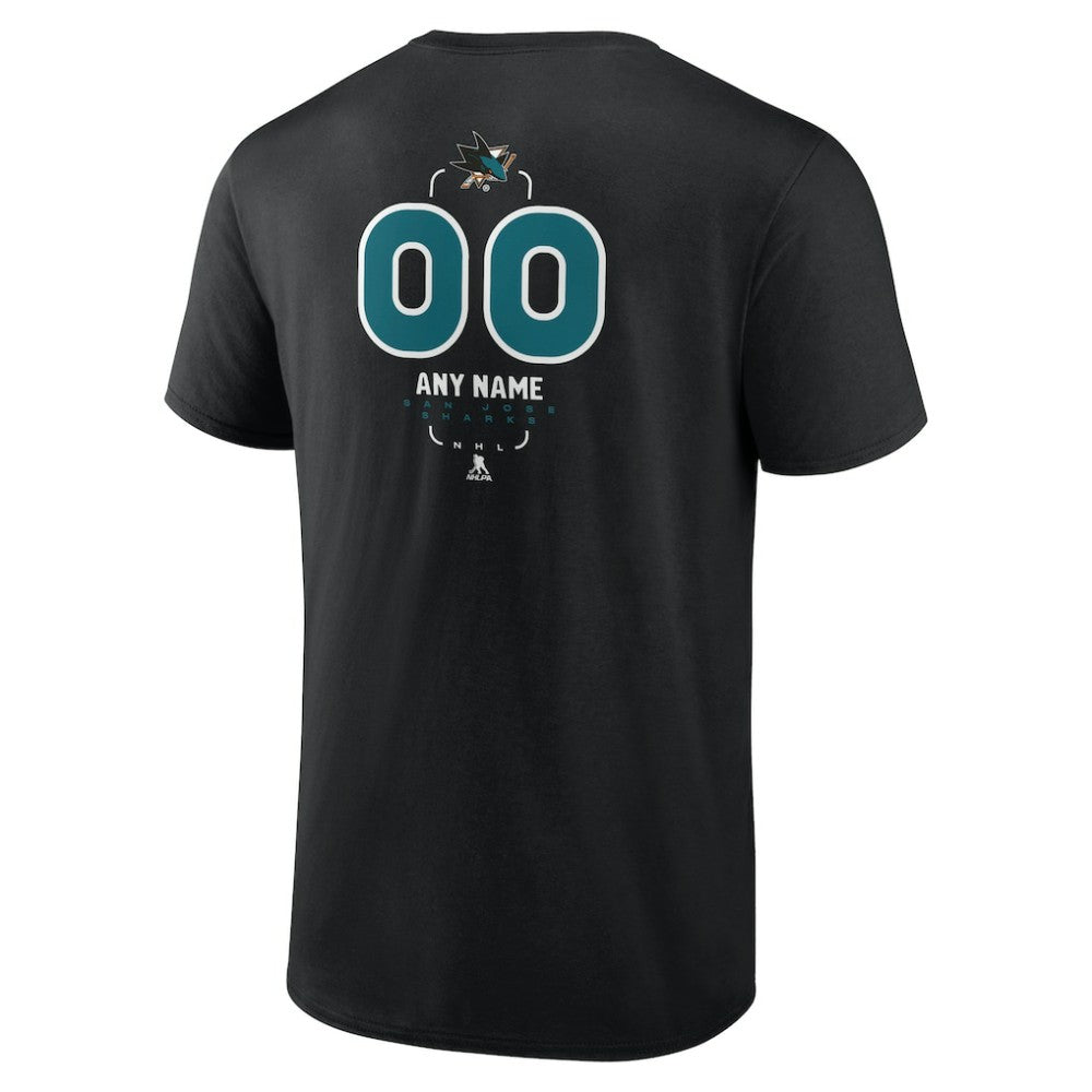 San Jose Sharks Personalized Name & Number Midfielder T-Shirt -  NHL T-shirts
