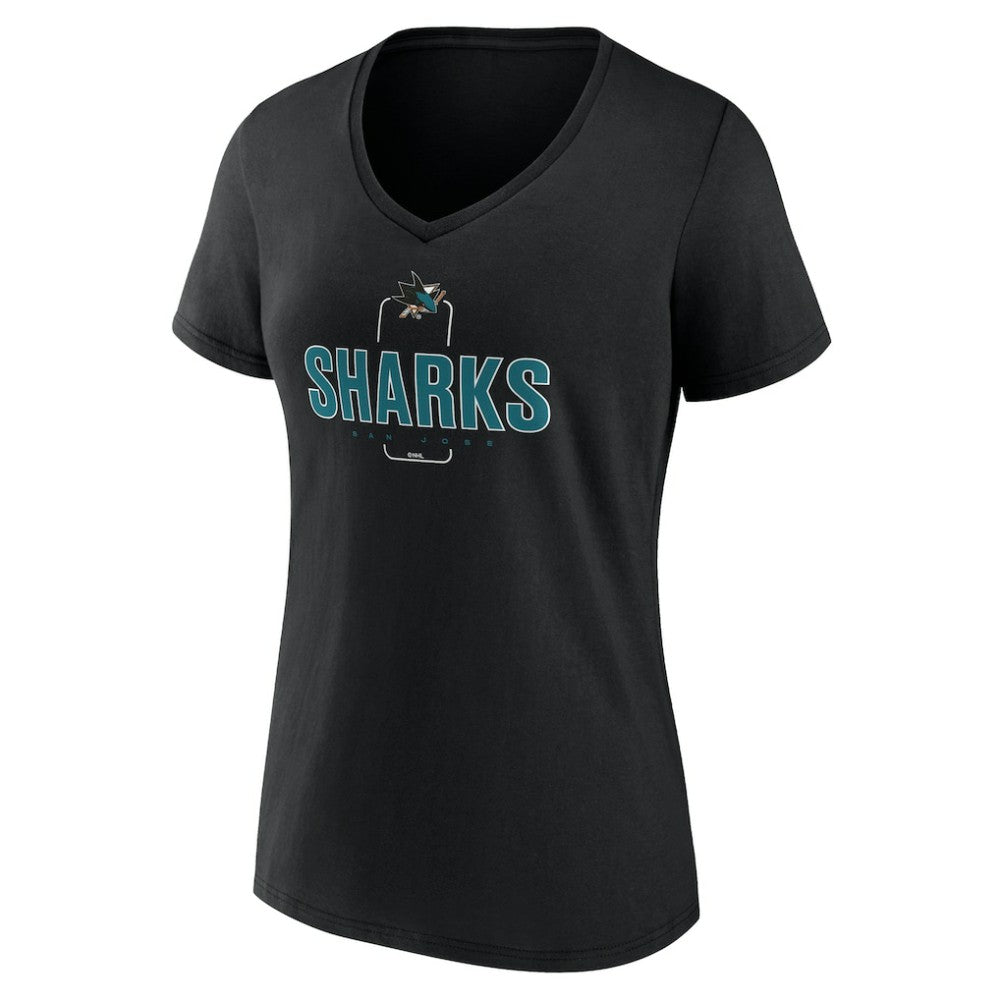 San Jose Sharks Women's Personalized Name & Number Midfielder V-Neck T-Shirt -  NHL T-shirts