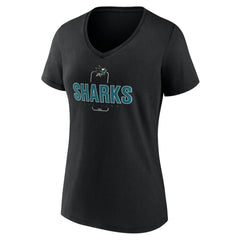 San Jose Sharks Women's Personalized Name & Number Midfielder V-Neck T-Shirt -  NHL T-shirts