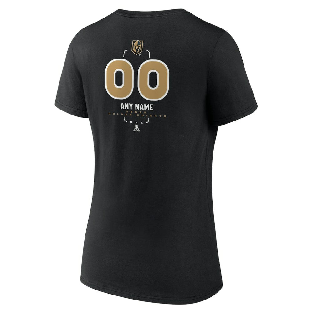 Vegas Golden Knights Women's Personalized Name & Number Midfielder V-Neck T-Shirt -  NHL T-shirts
