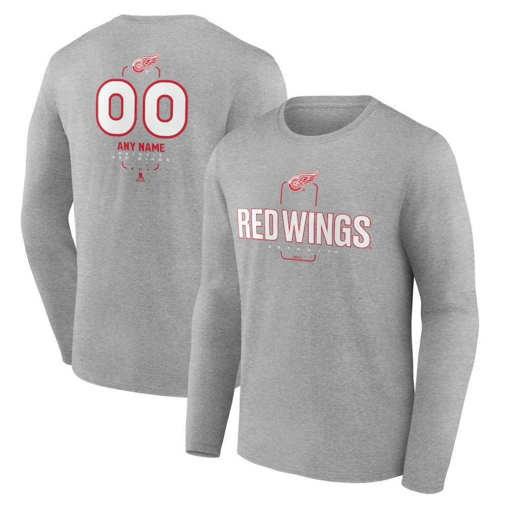 Detroit Red Wings Personalized Name & Number Midfielder Long Sleeve T-Shirt -  NHL T-shirts