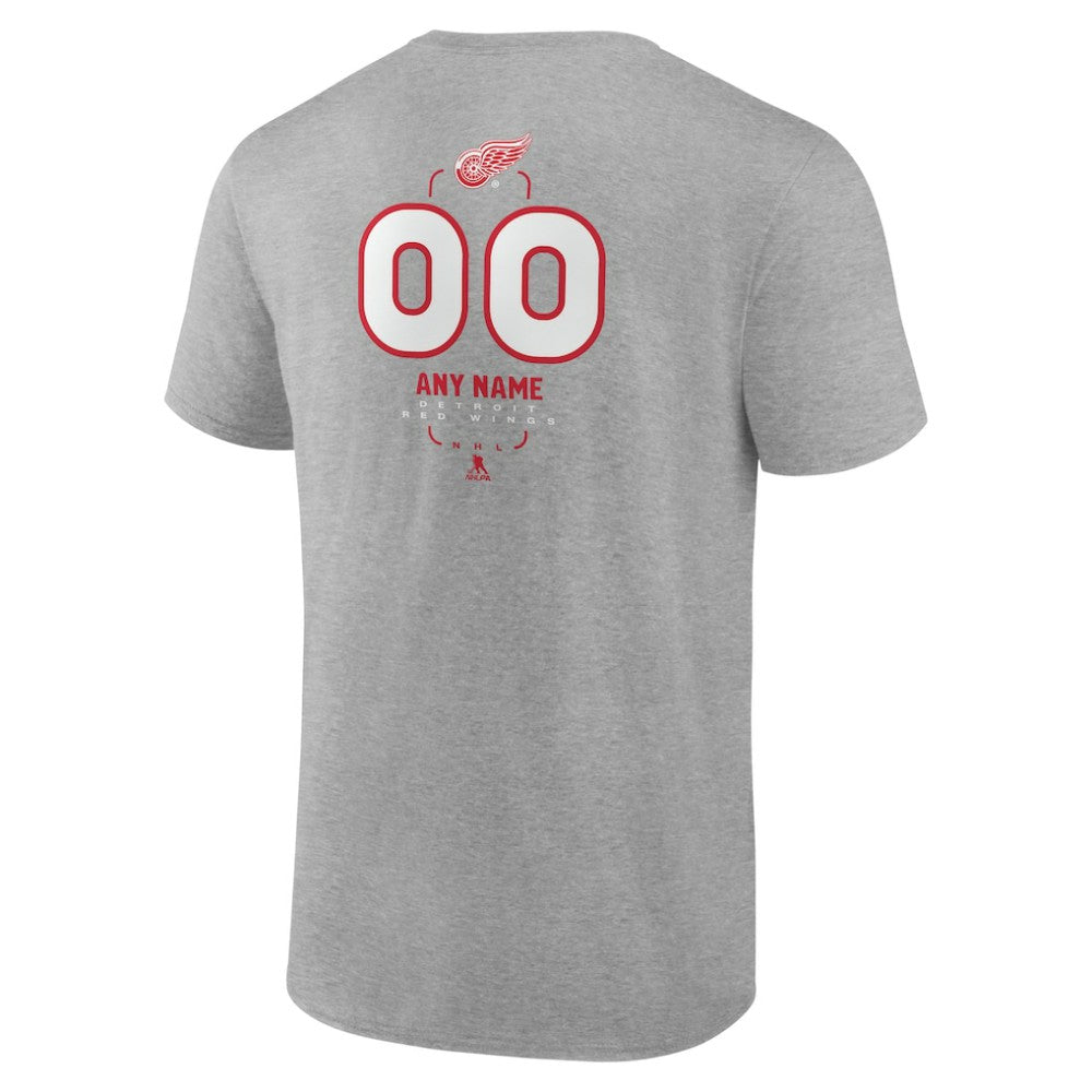 Detroit Red Wings Personalized Name & Number Midfielder T-Shirt -  NHL T-shirts