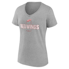 Detroit Red Wings Women's Personalized Name & Number Midfielder V-Neck T-Shirt -  NHL T-shirts