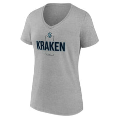 Seattle Kraken Women's Personalized Name & Number Midfielder V-Neck T-Shirt -  NHL T-shirts
