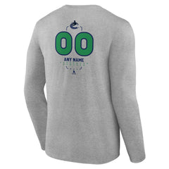 Vancouver Canucks Personalized Name & Number Midfielder Long Sleeve T-Shirt -  NHL T-shirts