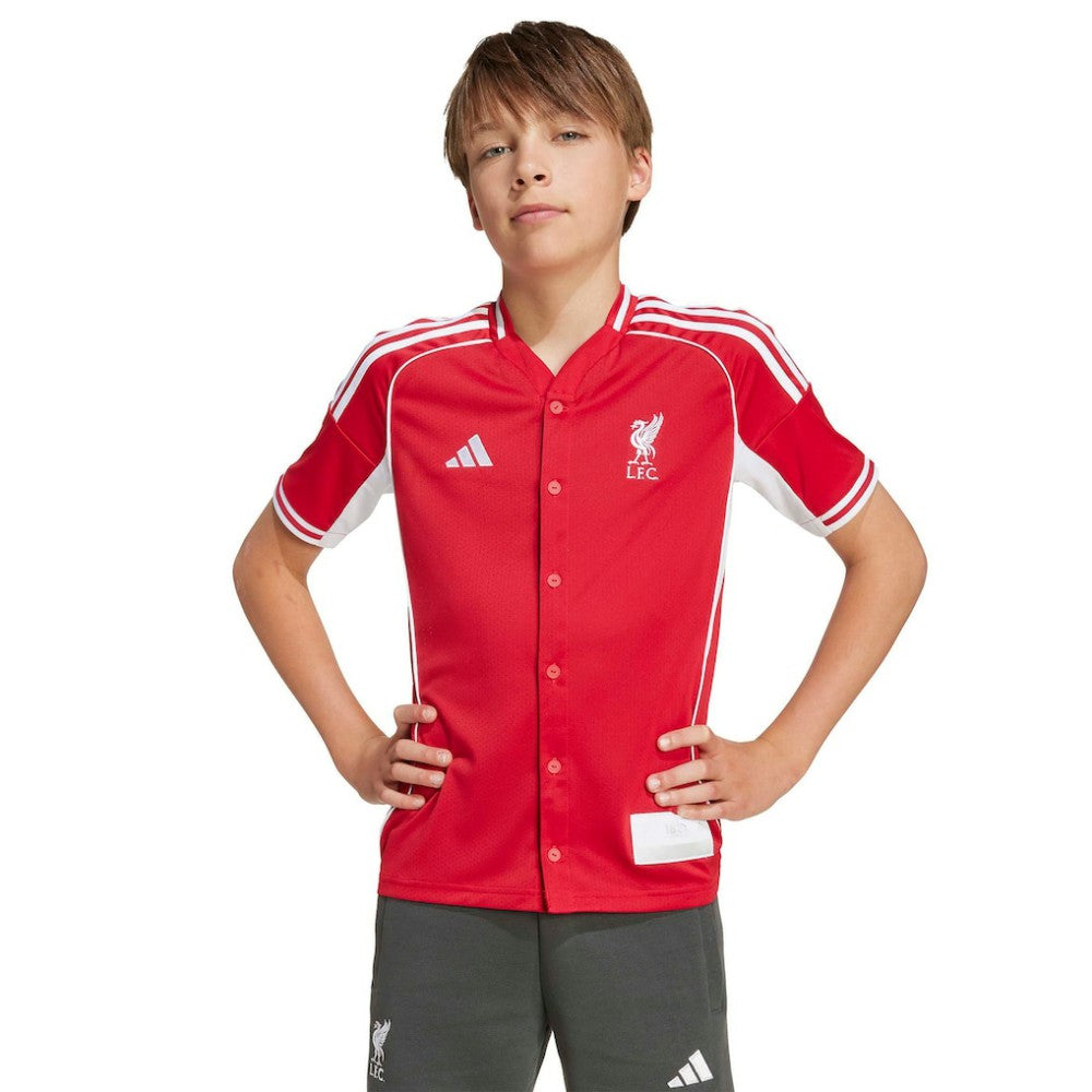 Liverpool Youth Full-Button Baseball Jersey
