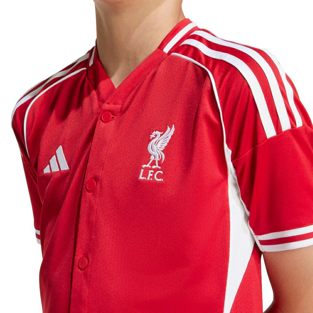 Liverpool Youth Full-Button Baseball Jersey