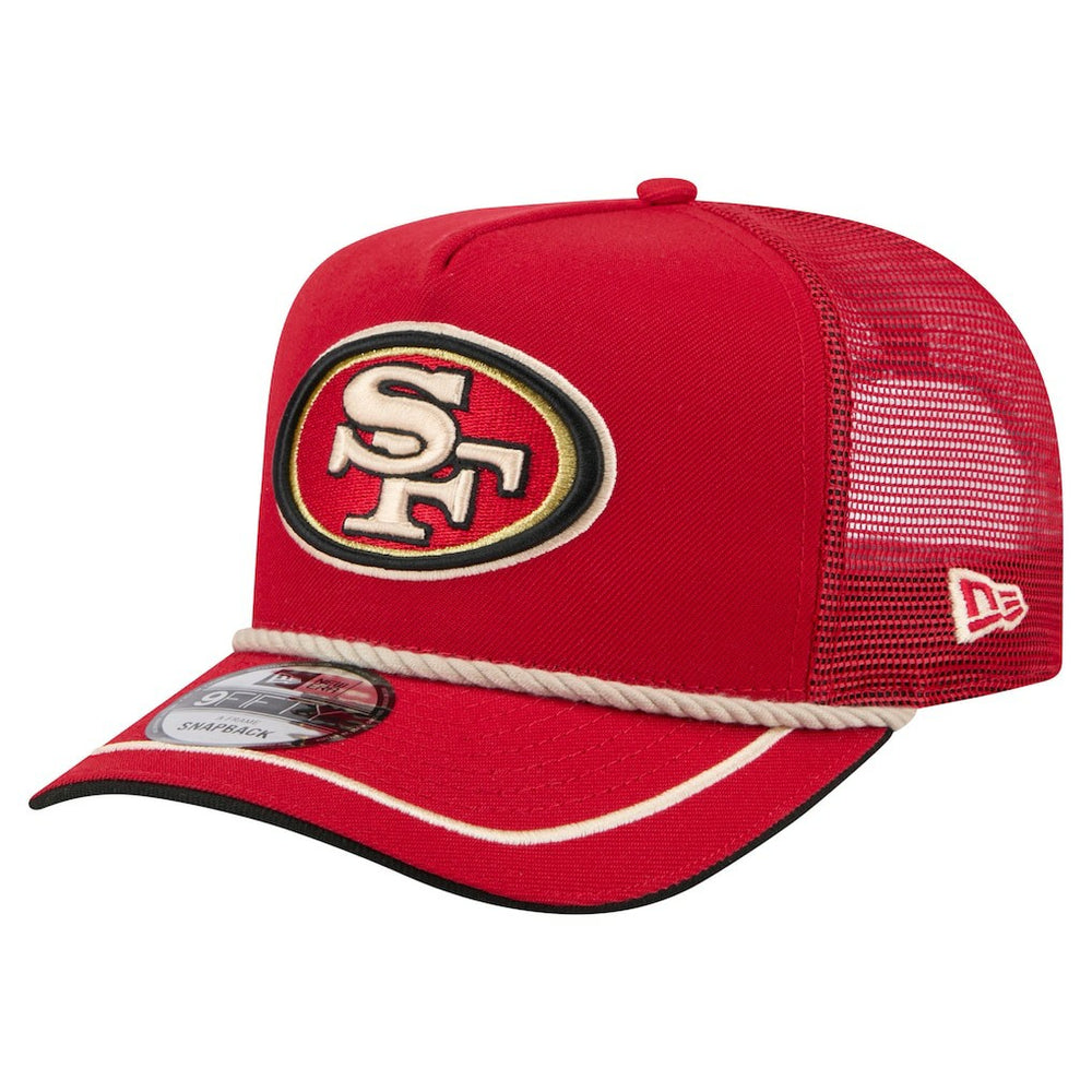 San Francisco 49ers Vintage Team Rope A-Frame Trucker 9FIFTY Snapback Hat | NFL Discount