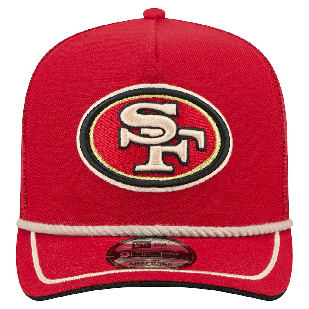 San Francisco 49ers Vintage Team Rope A-Frame Trucker 9FIFTY Snapback Hat | NFL Discount