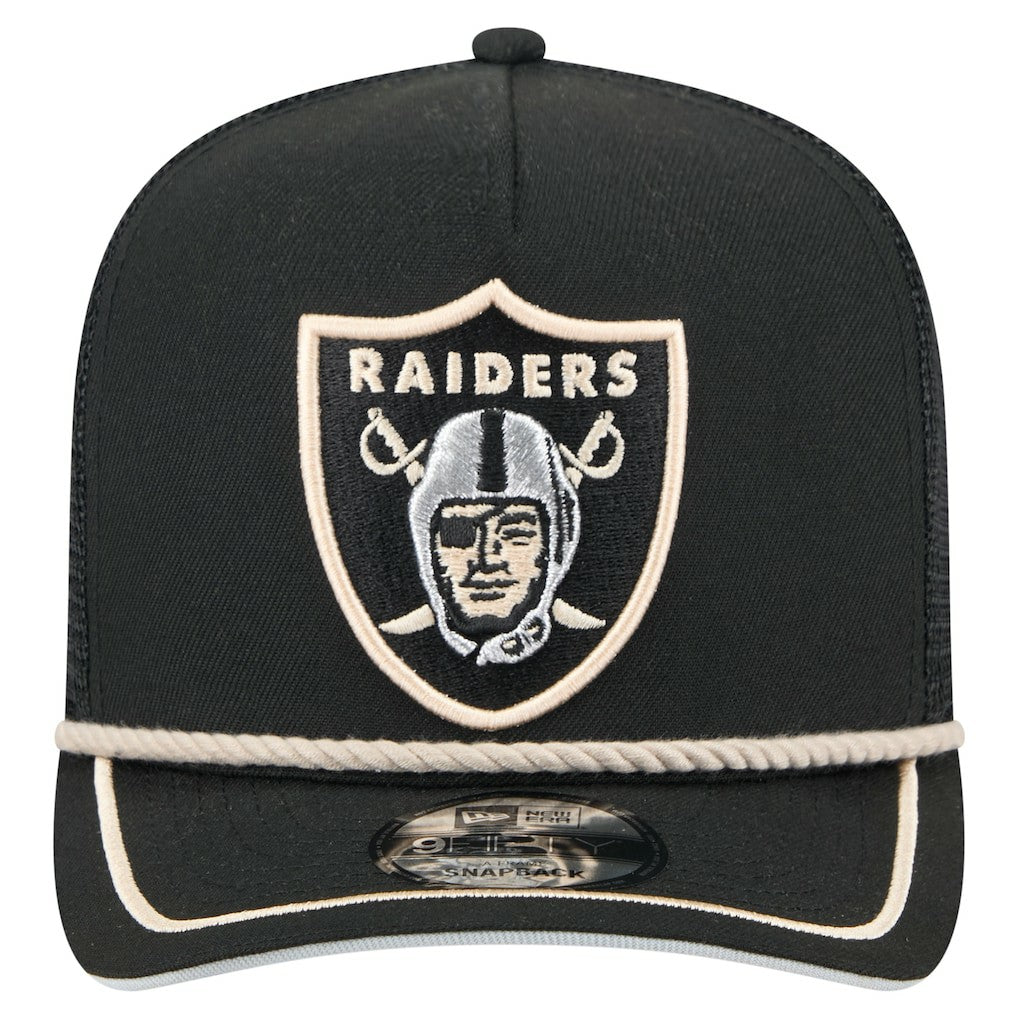 Las Vegas Raiders Vintage Team Rope A-Frame Trucker 9FIFTY Snapback Hat | NFL On sale