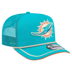 Miami Dolphins Vintage Team Rope A-Frame Trucker 9FIFTY Snapback Hat | NFL Hot