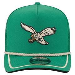 Philadelphia Eagles Vintage Team Rope A-Frame Trucker 9FIFTY Snapback Hat | NFL Discount
