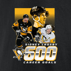 Sidney Crosby Pittsburgh Penguins 600 Career Goals T-Shirt -  NHL T-shirts