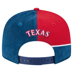 Texas Rangers New Era Retro Split Corduroy Snapback Hat - MLB Hats
