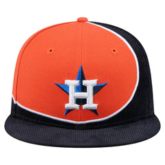 Houston Astros New Era Retro Split Corduroy Snapback Hat - MLB Hats