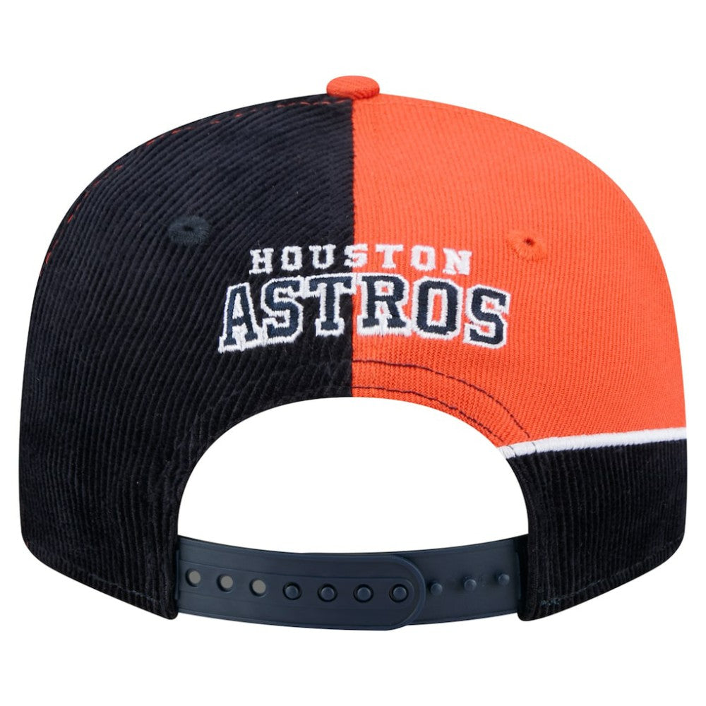 Houston Astros New Era Retro Split Corduroy Snapback Hat - MLB Hats
