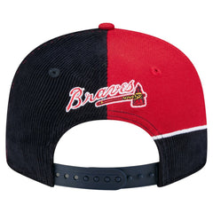 Atlanta Braves New Era Retro Split Corduroy Snapback Hat - MLB Hats