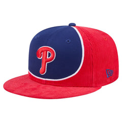 Philadelphia Phillies New Era Retro Split Corduroy Snapback Hat - MLB Hats