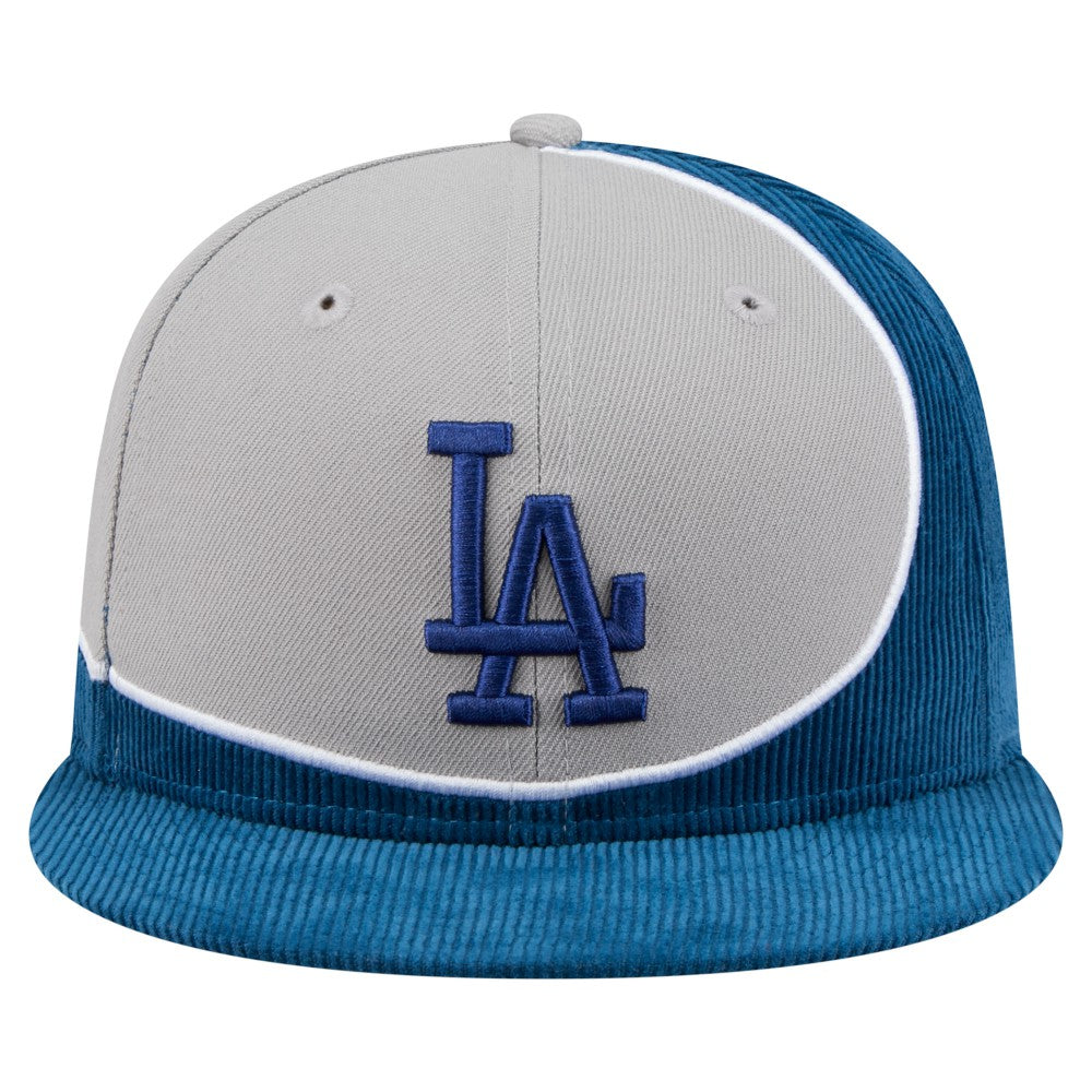 Los Angeles Dodgers New Era Retro Split Corduroy Snapback Hat - MLB Hats
