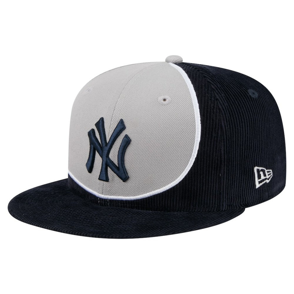 New York Yankees New Era Retro Split Corduroy Snapback Hat - MLB Hats