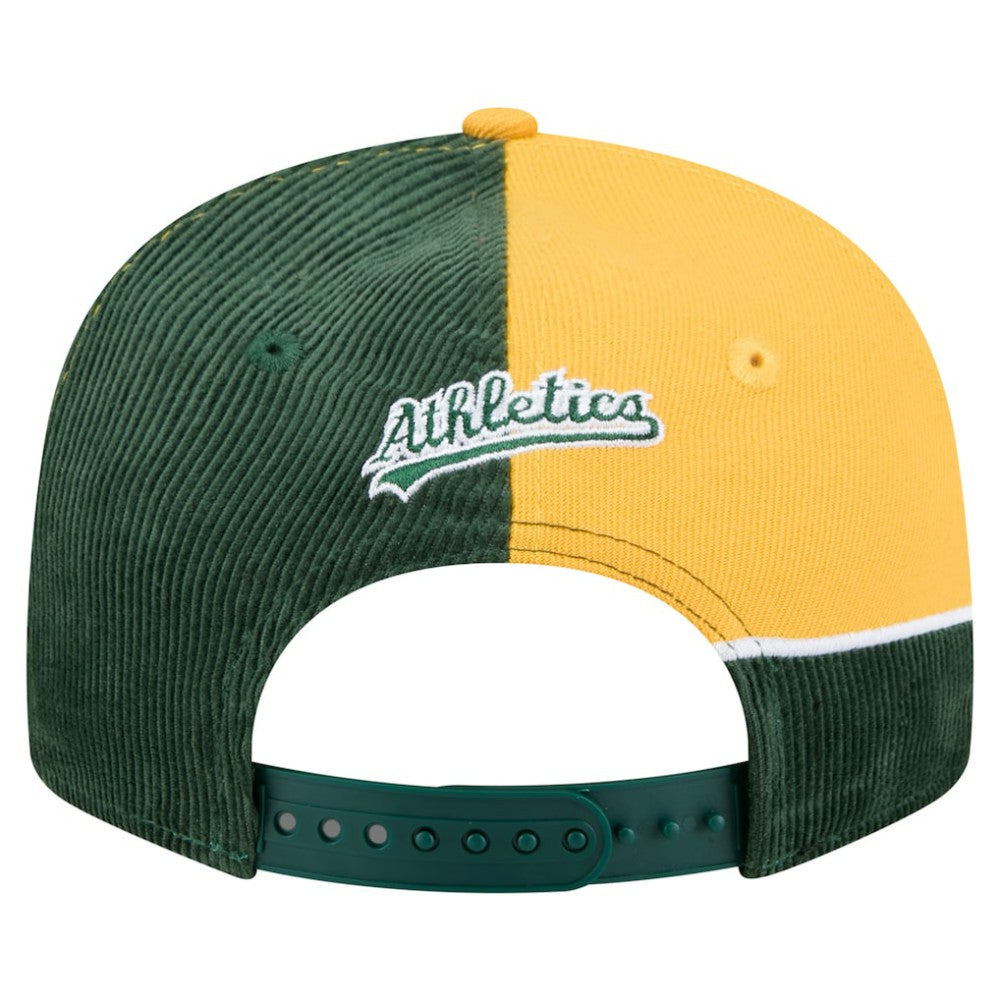 Athletics New Era Retro Split Corduroy Snapback Hat - MLB Hats