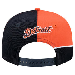 Detroit Tigers New Era Retro Split Corduroy Snapback Hat - MLB Hats