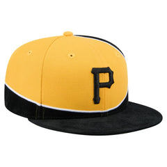 Pittsburgh Pirates New Era Retro Split Corduroy Snapback Hat - MLB Hats
