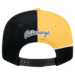 Pittsburgh Pirates New Era Retro Split Corduroy Snapback Hat - MLB Hats