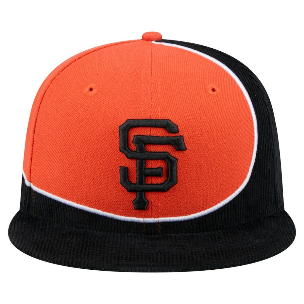 San Francisco Giants New Era Retro Split Corduroy Snapback Hat - MLB Hats