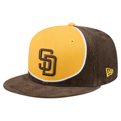 San Diego Padres New Era Retro Split Corduroy Snapback Hat - MLB Hats