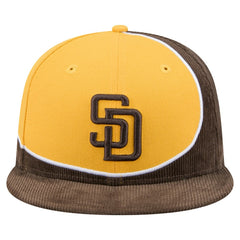 San Diego Padres New Era Retro Split Corduroy Snapback Hat - MLB Hats